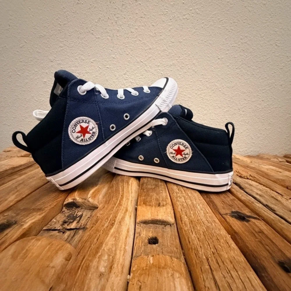 Converse Chuck Taylor All Star Madison Navy Blue Mid Top Sneakers A04785F Kids 5